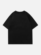 T-Shirt mit Blumenskelett-Grafik
